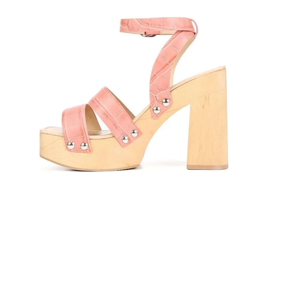 NWT SAM EDELMAN ROSALIND PLATFORM‎ BLOCK HEEL SANDAL